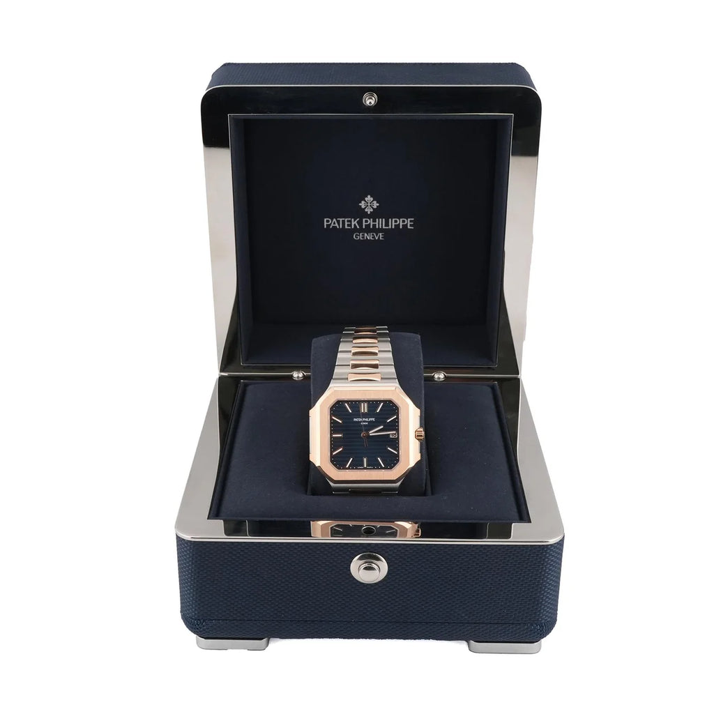 Patek Philippe 5821/1AR-001 Cubitus 18K Rose Gold Blue Dial Box and Papers 2026