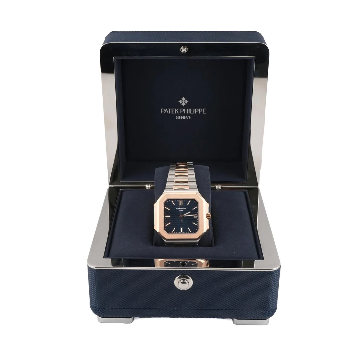 Patek Philippe 5821/1AR-001 Cubitus 18K Rose Gold Blue Dial Box and Papers 2026