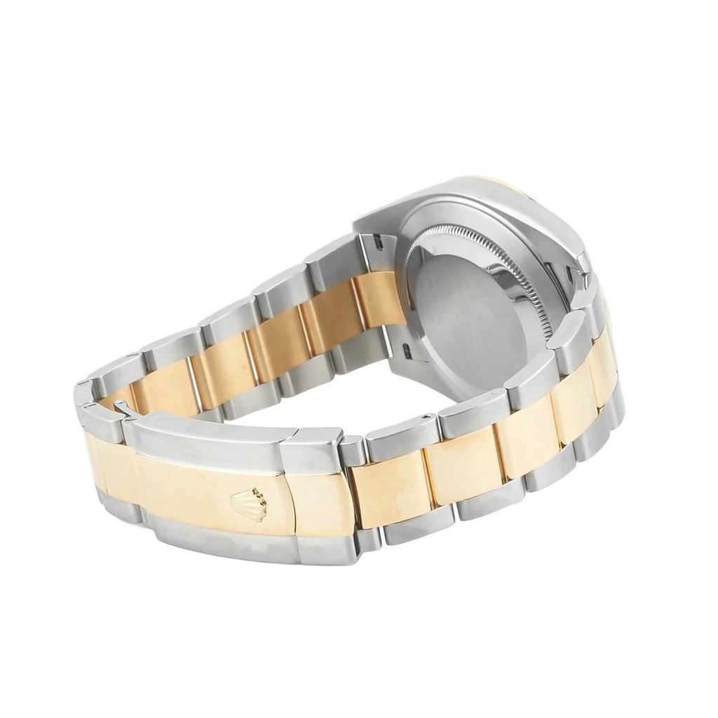 Rolex 126303 Datejust 41 mm 18K Yellow Gold Smooth Bezel Champagne Index Dial Oyster Bracelet Box and Papers 2018
