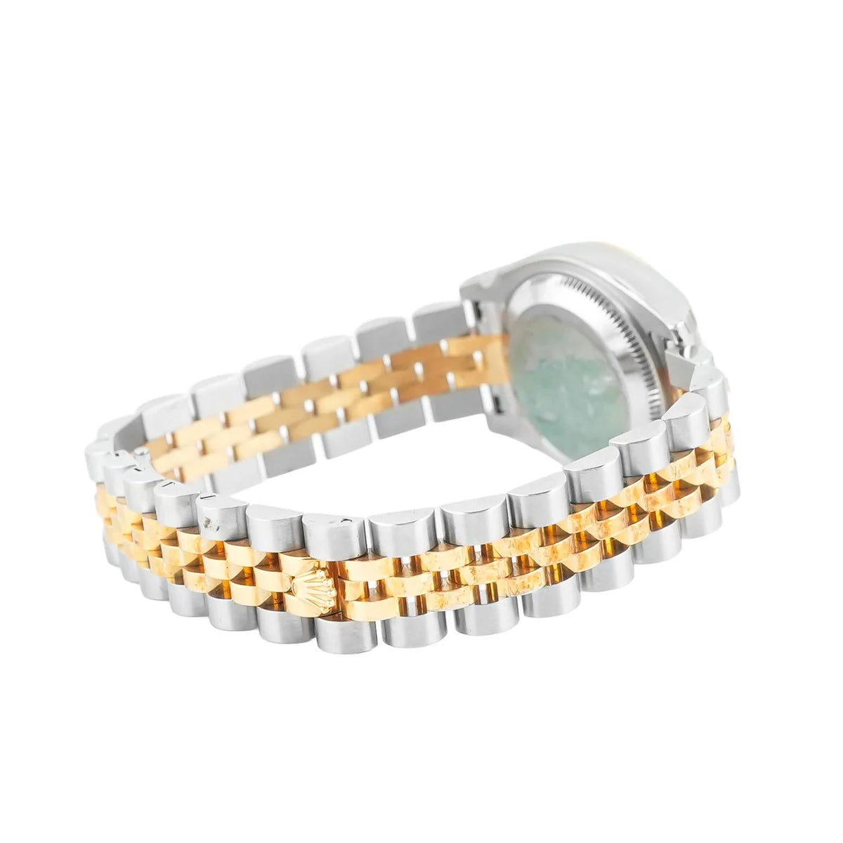 Rolex 179163 Lady-Datejust 26 mm 18K Yellow Gold Smooth Bezel White Arabic Dial Jubilee Bracelet Box and Papers 2006