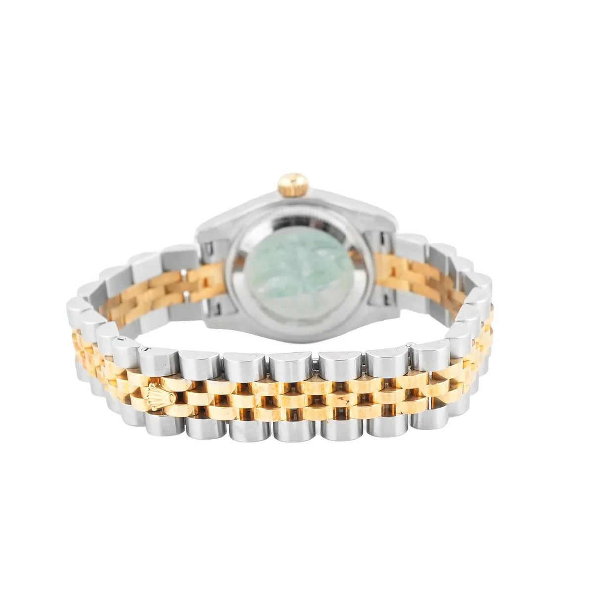 Rolex 179163 Lady-Datejust 26 mm 18K Yellow Gold Smooth Bezel White Arabic Dial Jubilee Bracelet Box and Papers 2006