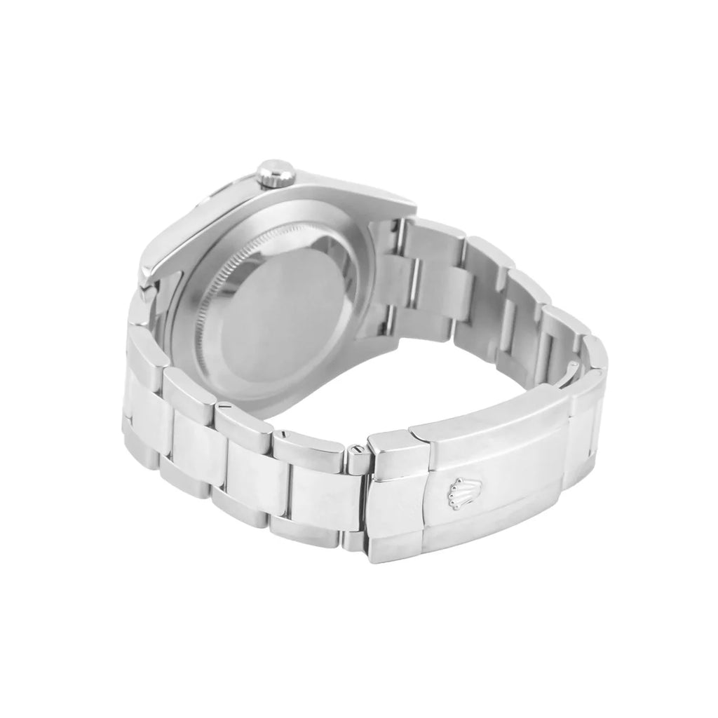 Rolex 116334 Datejust II 41 mm Fluted Bezel Blue Roman Dial Oyster Bracelet Box and Papers 2012