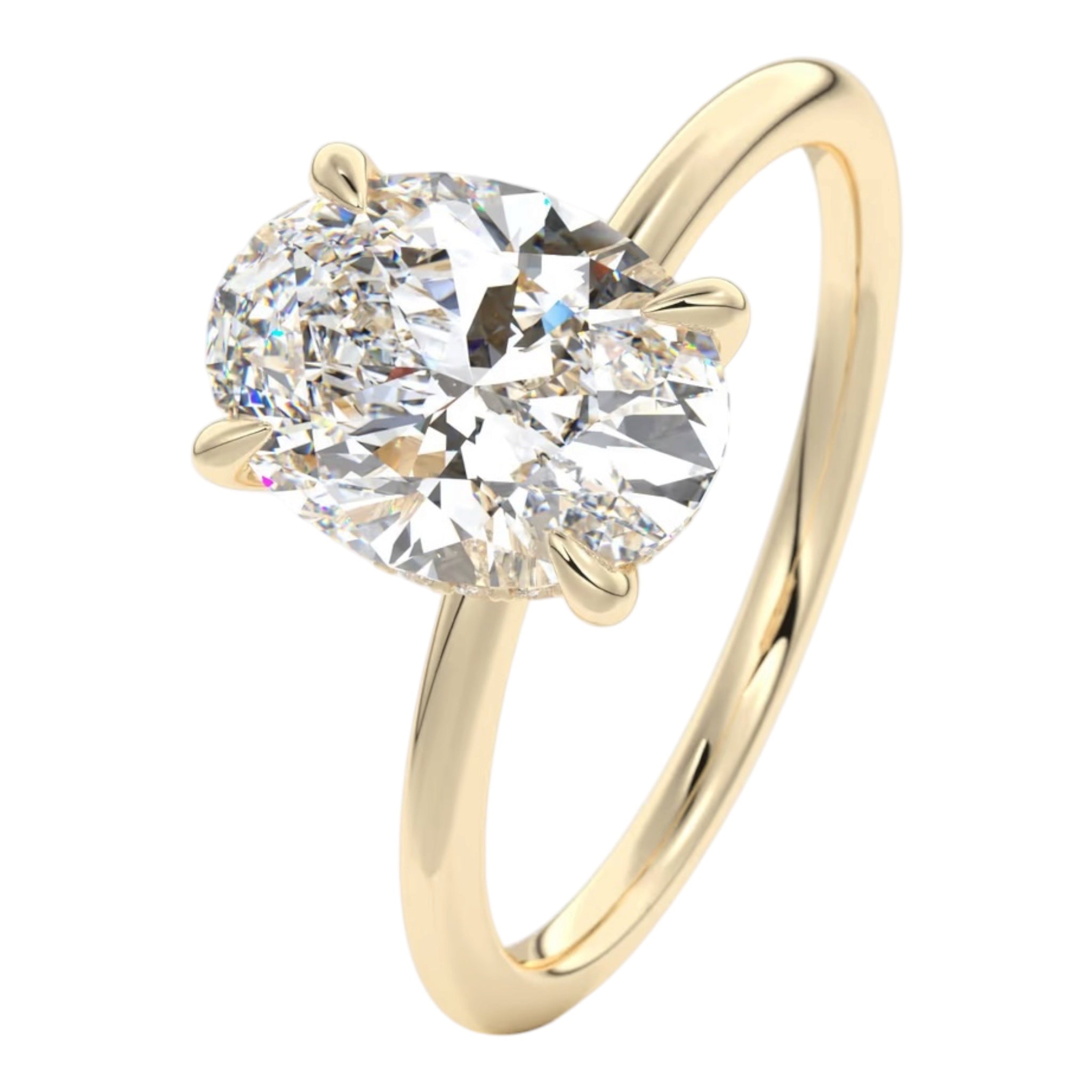 Hailey Hidden Halo | Oval