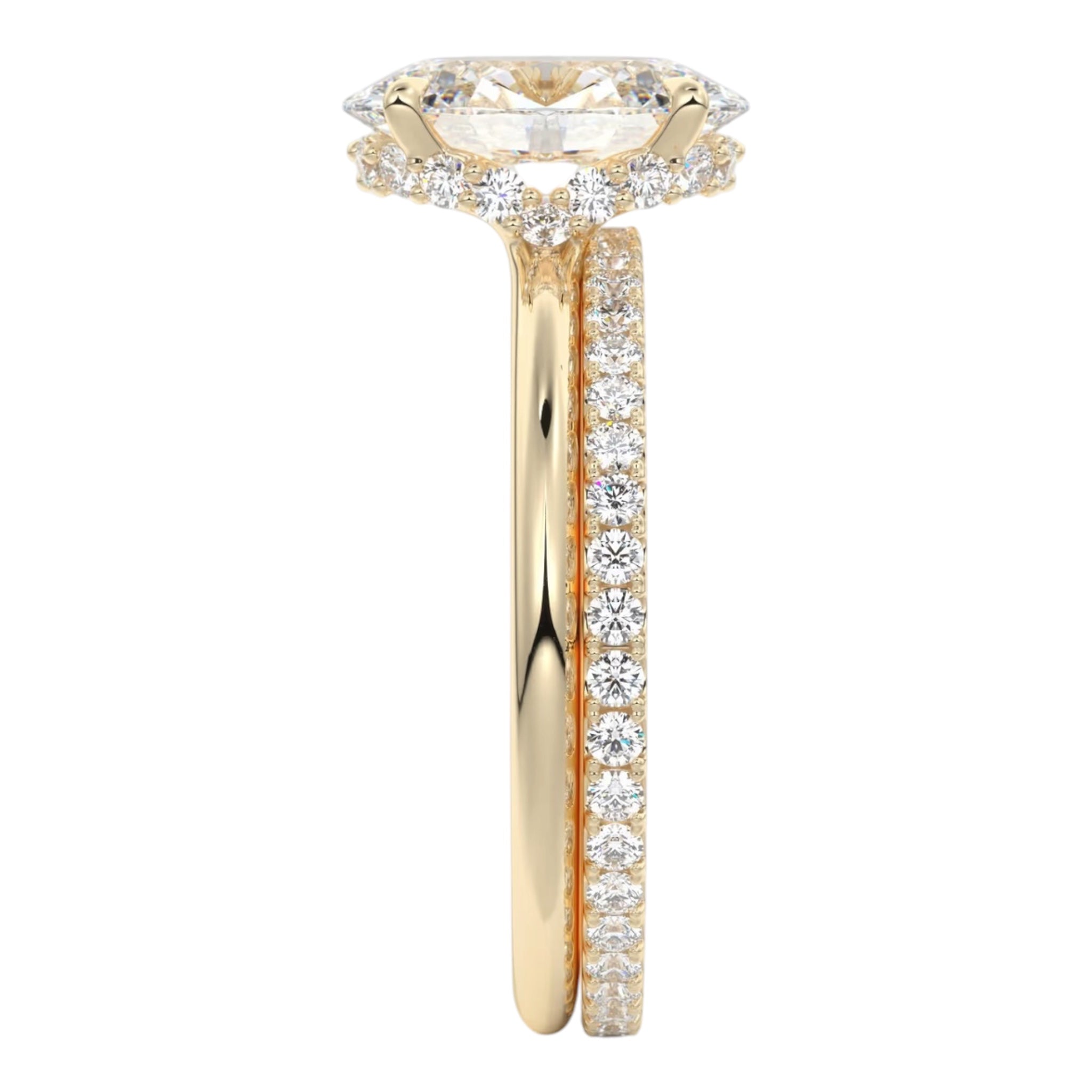 Draped Hidden Halo | Oval