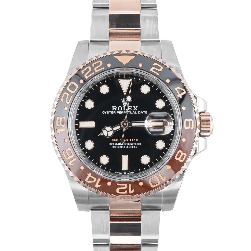 Rolex 126711CHNR GMT-Master II 40 mm "Root Beer" 18K Rose Gold Oyster Bracelet Box and Papers 2023