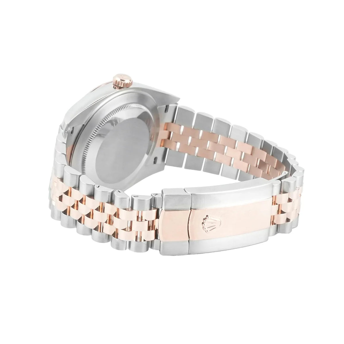 Rolex 126331 Datejust 41 mm 18K Rose Gold Fluted Bezel Chocolate Brown Diamond Dial Jubilee Bracelet Box and Papers 2016