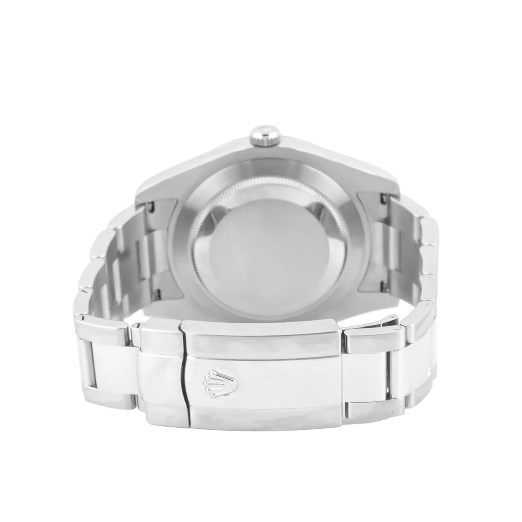 Rolex 116334 Datejust II 41 mm Fluted Bezel Blue Roman Dial Oyster Bracelet Box and Papers 2012