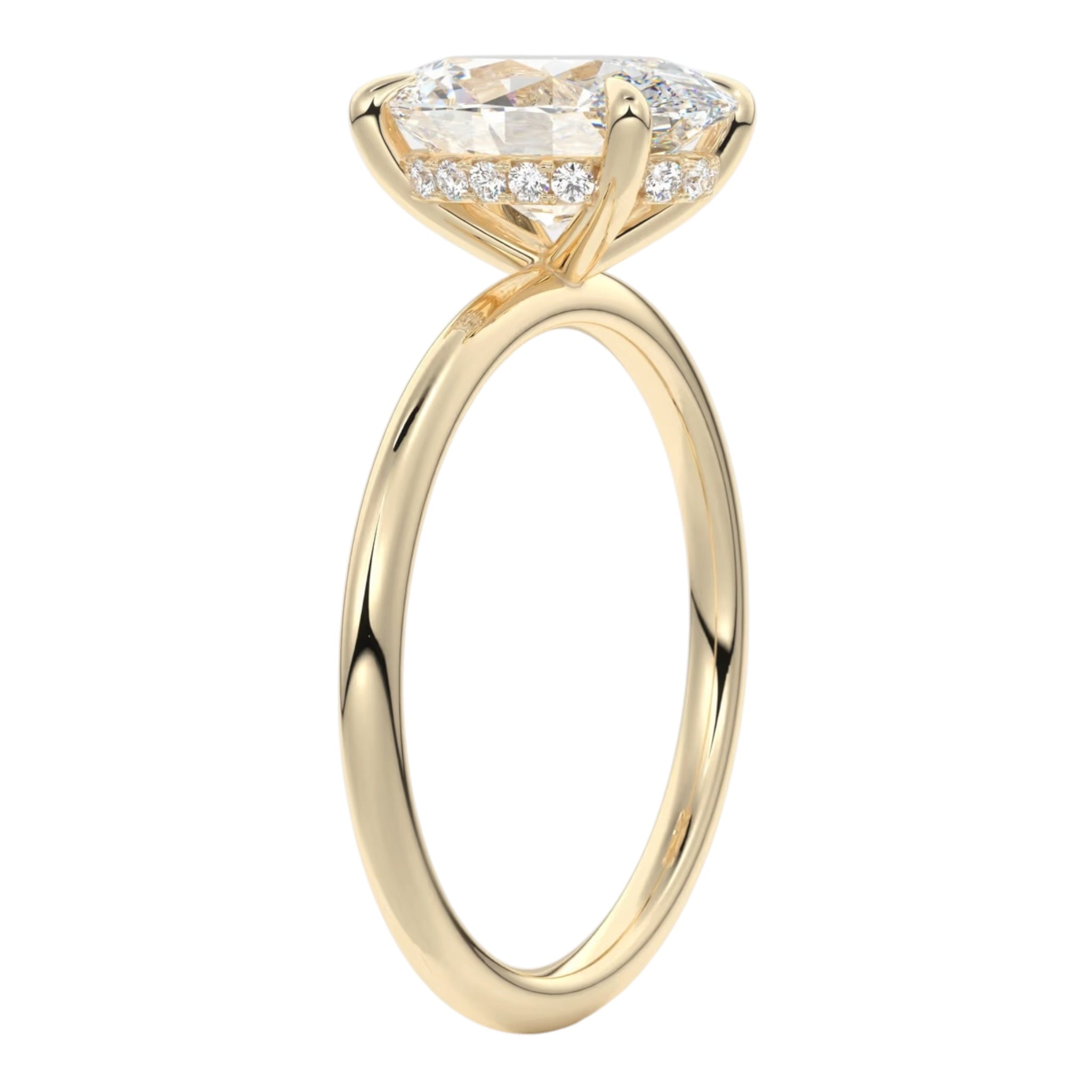 Hailey Hidden Halo | Oval