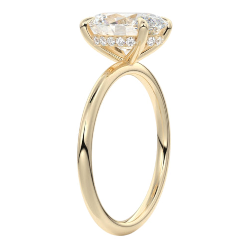 Hailey Hidden Halo | Oval
