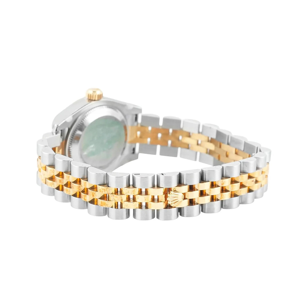 Rolex 179163 Lady-Datejust 26 mm 18K Yellow Gold Smooth Bezel White Arabic Dial Jubilee Bracelet Box and Papers 2006