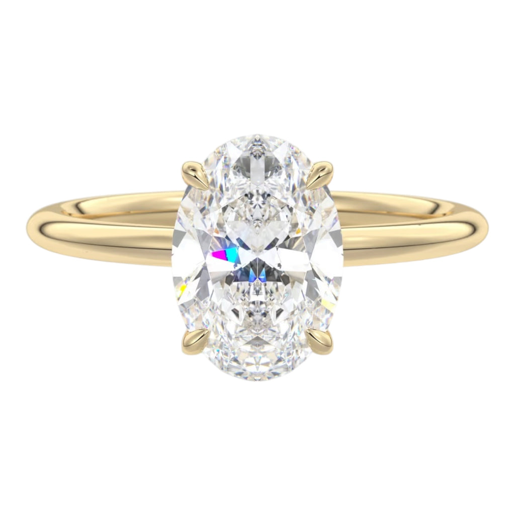 Draped Hidden Halo | Oval