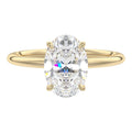Draped Hidden Halo | Oval