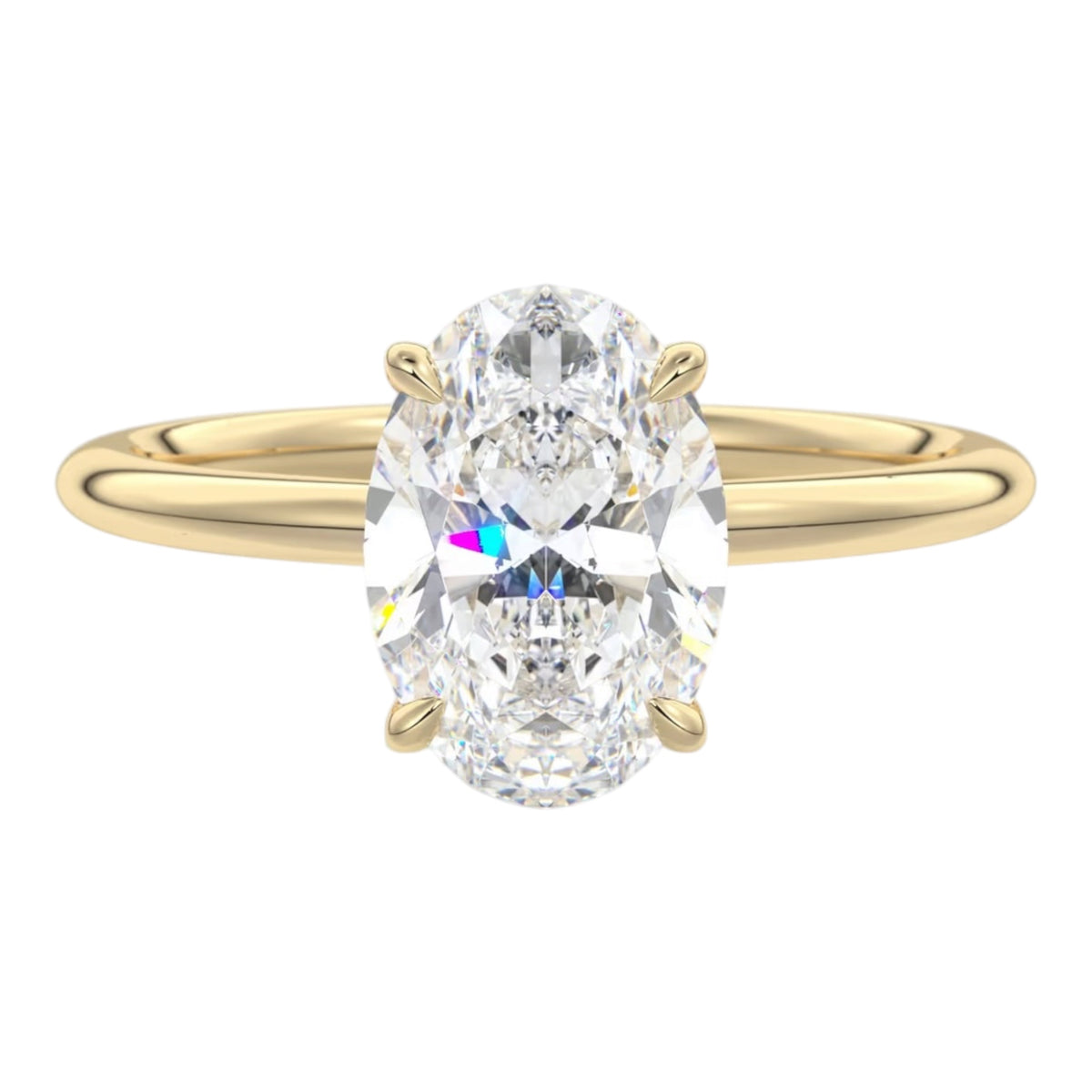 Draped Hidden Halo | Oval