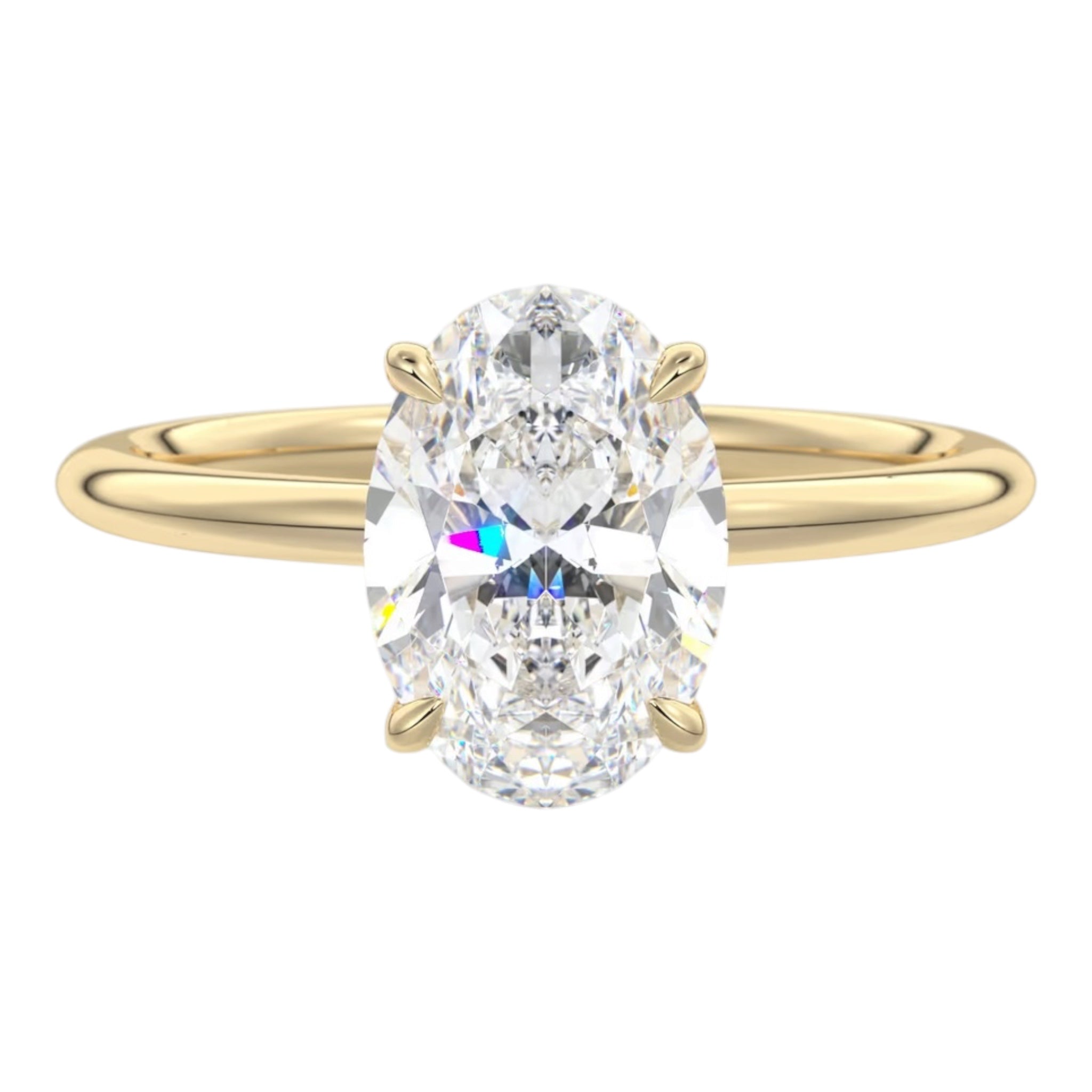 Draped Hidden Halo | Oval