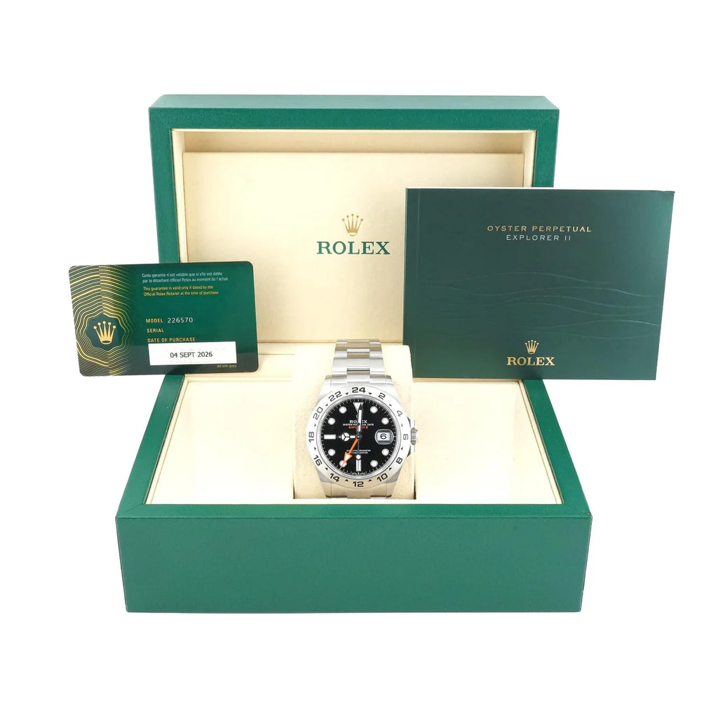 Rolex 226570 Explorer II 42 mm Black Dial Oyster Bracelet Box and Papers 2026